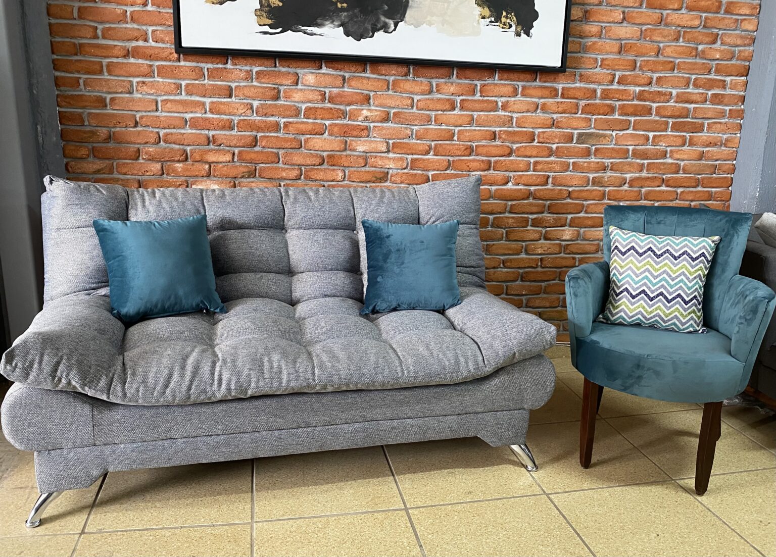 Paquete de Sofá cama y Sillón Mital Muebles